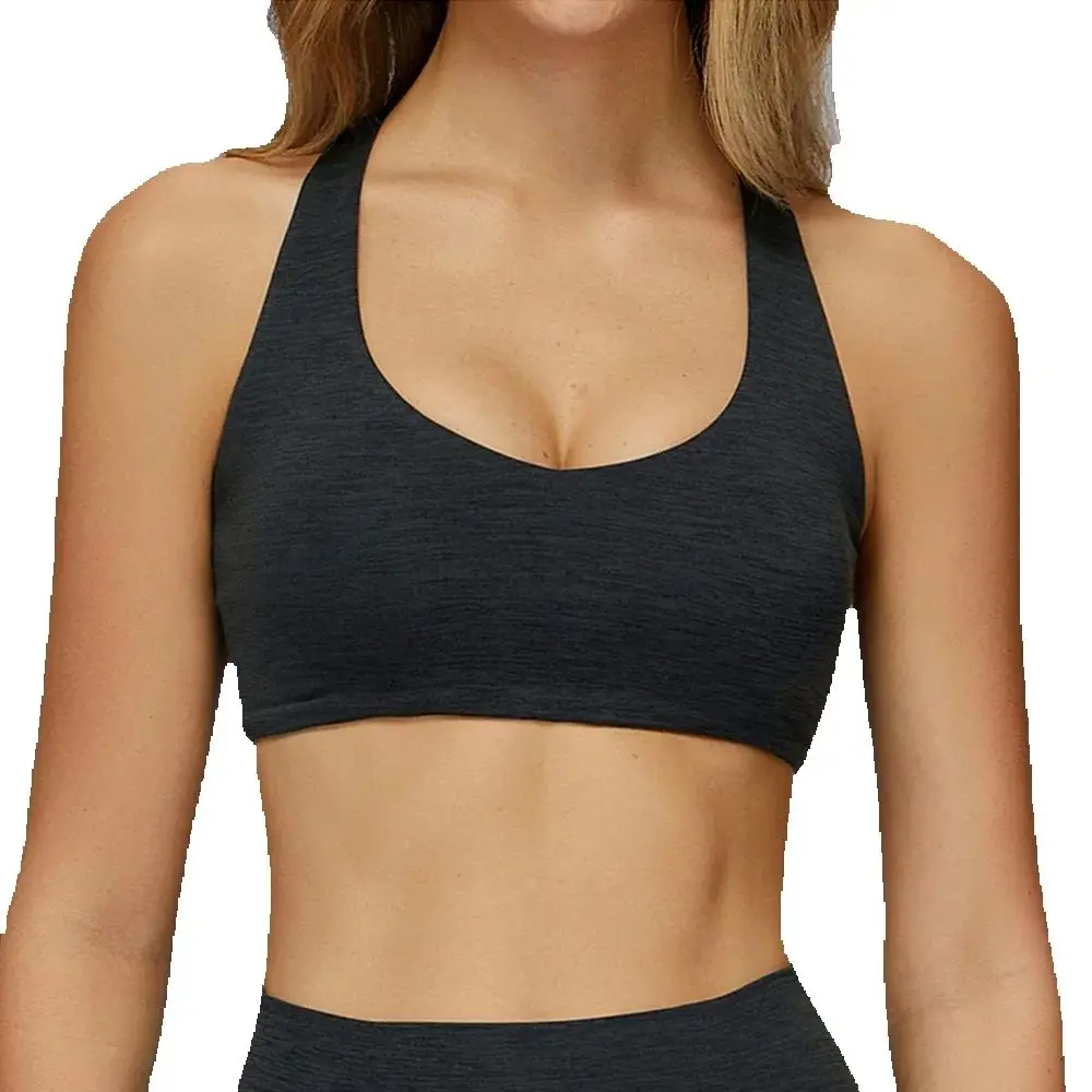 Yoga Bra Solid Color Women Clothes Y-line Straps Fitness Sport Bra High Strength Training Gym Top Yoga Underwear With Chest Pad