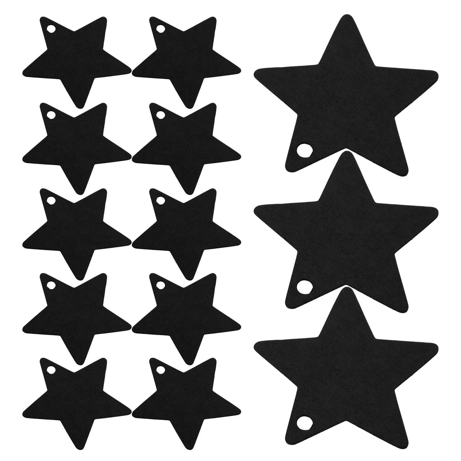 100 قطعة علامات النجوم كرافت ورقة فارغة على شكل نجمة العلامات للكتابة الحاضر تسميات عطلة حفل زفاف لصالح عيد الميلاد قلادة ورقة #2