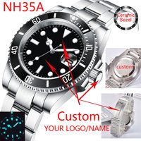 Corgeut 40mm Luxury Business NH35 Men's automatic mechanical Diving Watch, ceramic bezel, sapphire crystal, 100m waterproof.