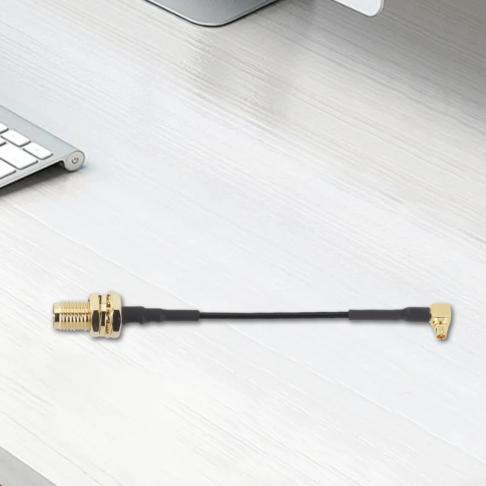 For SMA Male Needle to MMCX Male Elbow Connector Antenna Cable Designed for Flight Control Module Feedthrough Applications