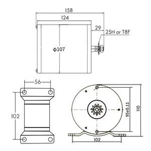 DC-Motor ohne Elektrorin 10 Hauptverkaufs -Elektromotor für Dreirad - №6