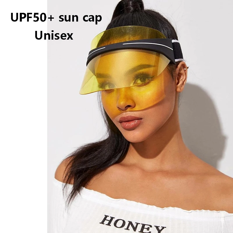 

Yellow Sun Hat Clear Casual Sports Golf Women's Hat Men's Scratch Resistant Breathable Fashionable Outdoor Travel Beach Visors