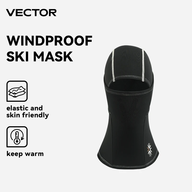 

VECTOR Winter Cycling Mask Fleece Thermal Keep Warm Windproof Cycling Face Mask Balaclava Ski Mask Fishing Skiing Hat Headwear