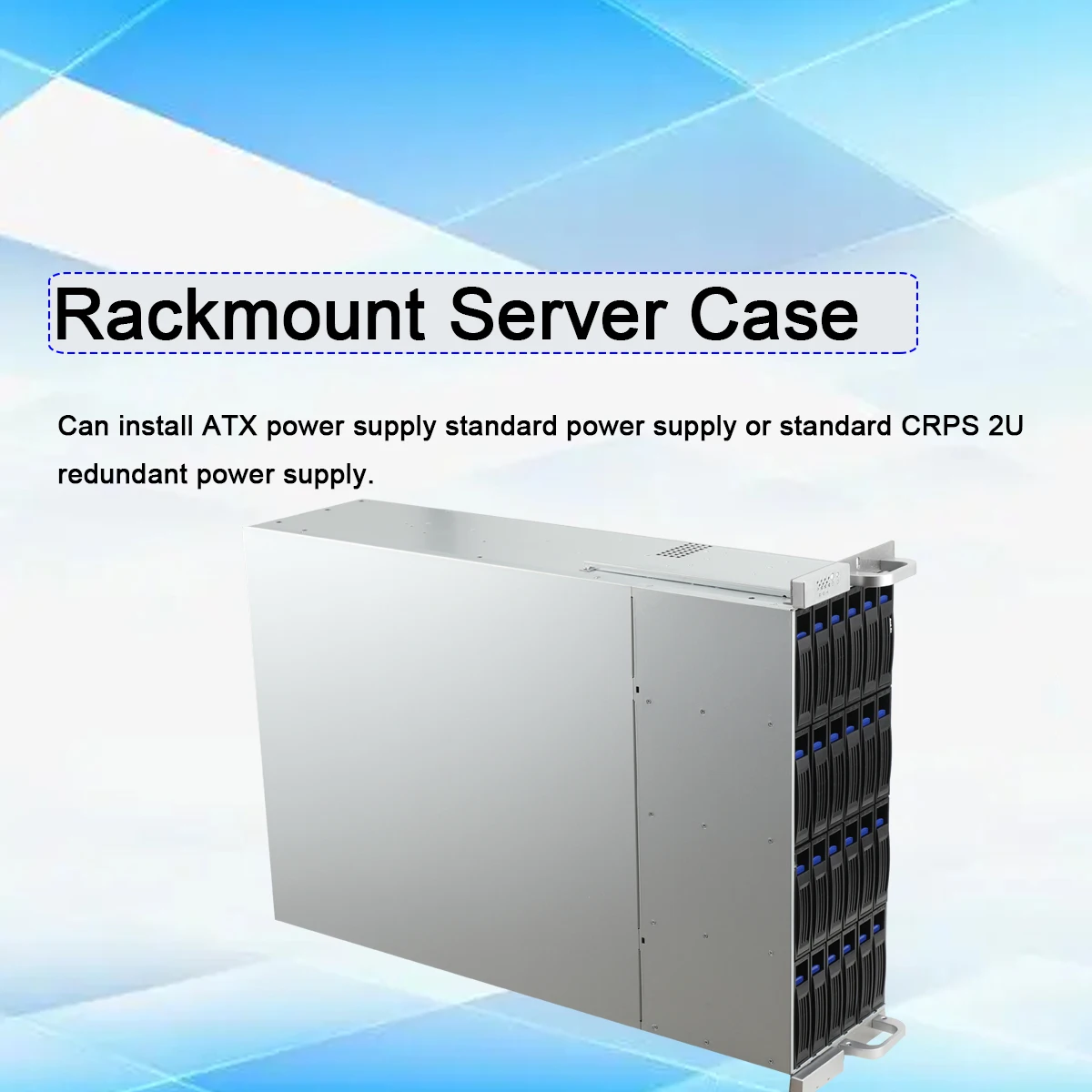 4U Rackmount Server Case With 24 Hot-Swappable SATA/SAS Drive Bay 4U24 Disk Server Chassis Hot Swappable Support E-ATX Main Board Redundant Power Rack Chassis