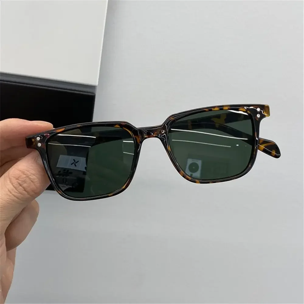 Gafas De Sol cuadradas para hombre, diseño De marca masculinas con lentes De Sol, espejo, Estilo Vintage, a la moda, 2024