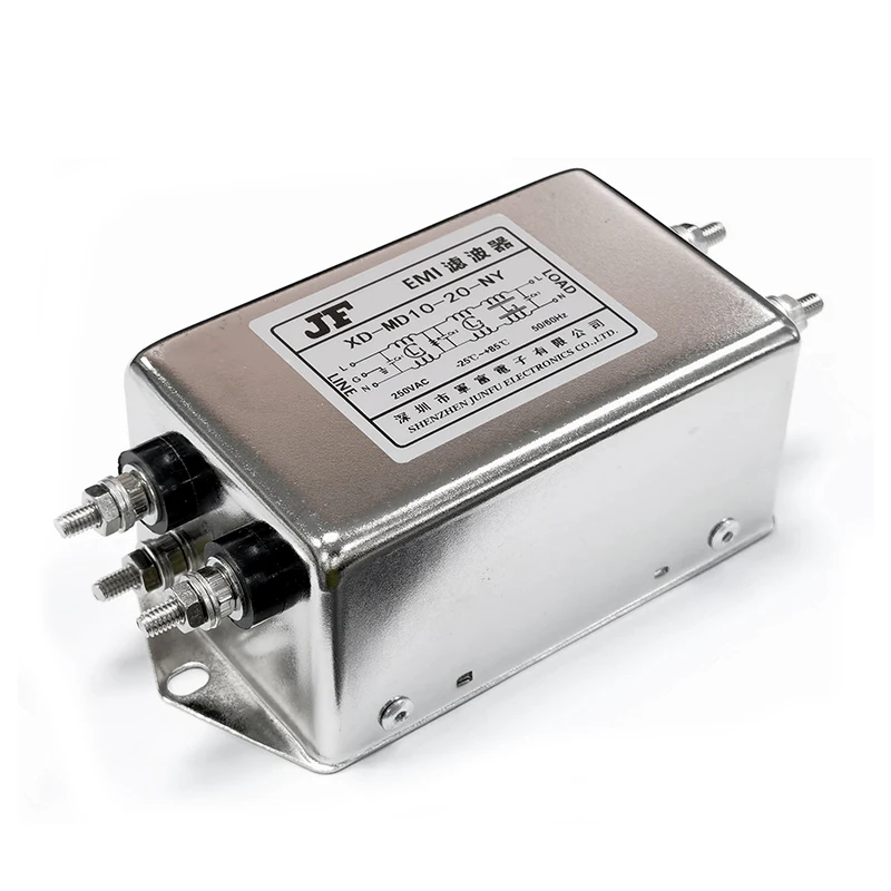 XD-MD10-20 Single Phase EMI Filter 220V 20A For Precise Instrument Power Supply Noise Reduction
