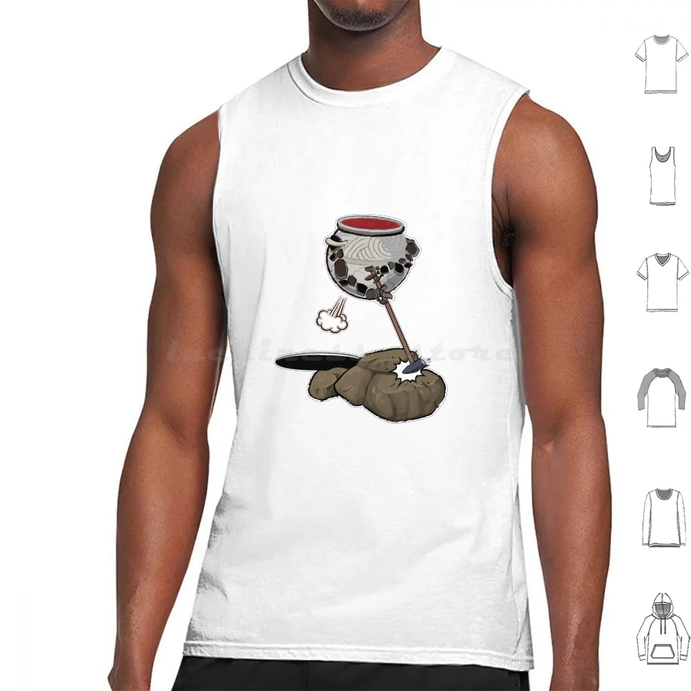 Pot Boy Who Escapes Himself Tank Tops Vest Sleeveless Jar Pot The Iron Fist Iron Fist Npc Soul Soul Like Elden Alexander Jar