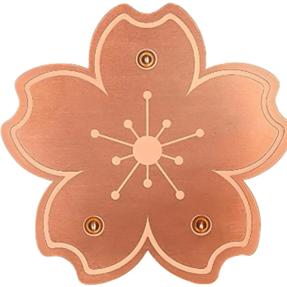 

Triple-Point Support Bird Bath Copper Disk 0.8mm Thick Physical Clean Copper Purifier Plate Efficient Universal
