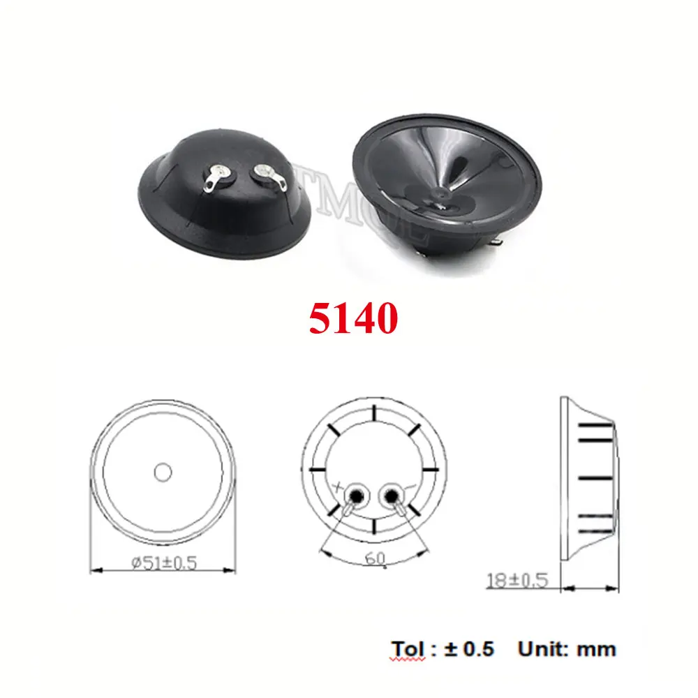 Imagem -04 - Alto-falante Ultrassônico Usado para Evitar Mosquitos Ratos e Aves Filme Plástico Chifre Impermeável 100 Peças 3840 4140 5140 38 mm 41 mm 51 mm