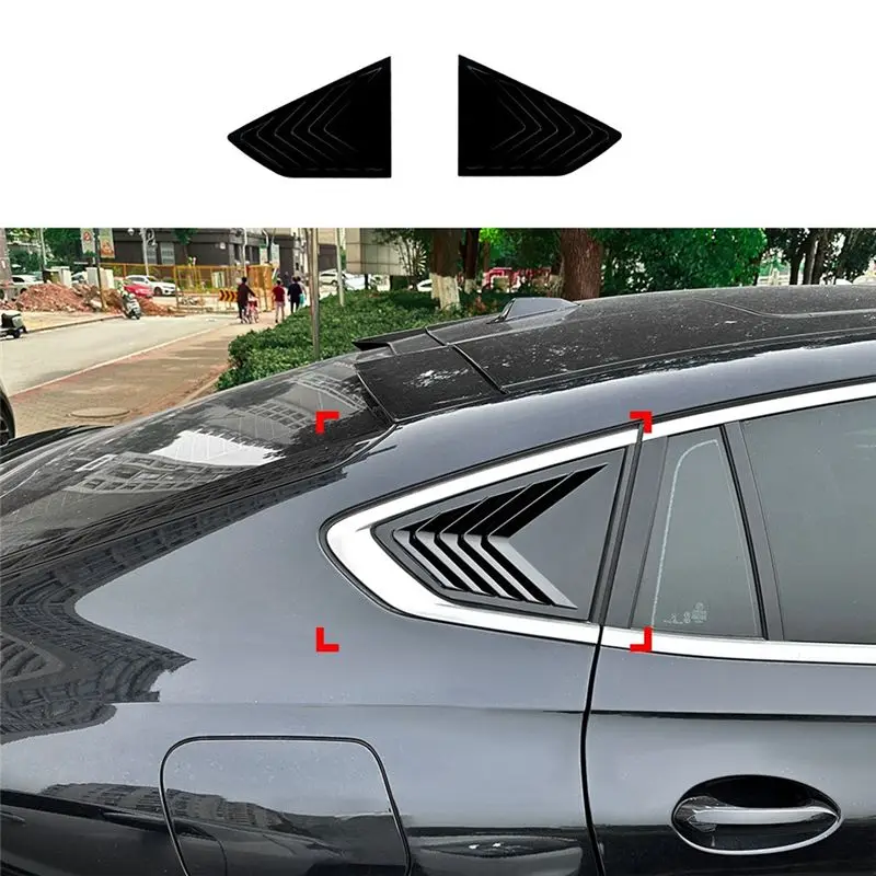 النافذة الخلفية كوة غطاء الكسوة الجانب تنفيس مصراع لسيارات BMW X6 G06 2019-2025 المثلث الخلفي نافذة الظل الملحقات #6