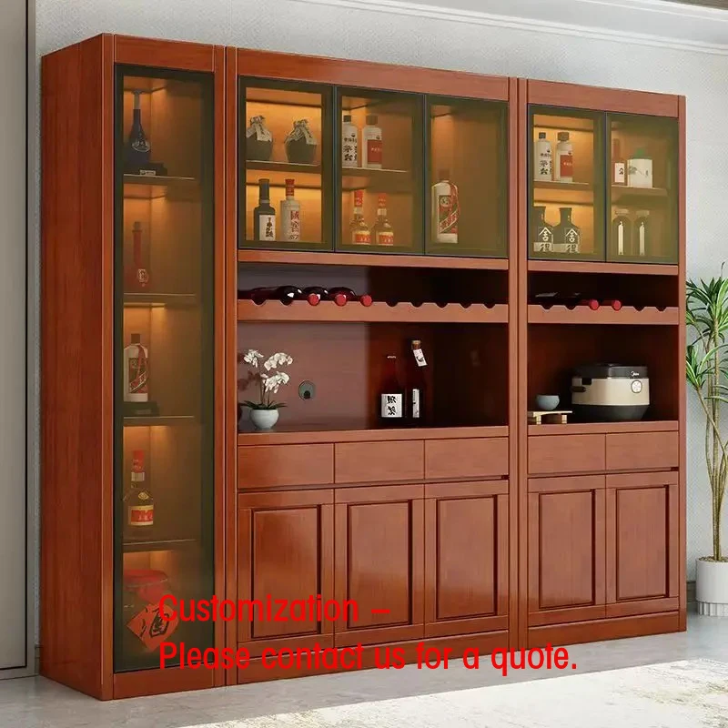 

custom.Modern Design Solid Wood Furniture Home & Restaurant Kitchen Dining Living Room Tableware Storage Cabinets Ho