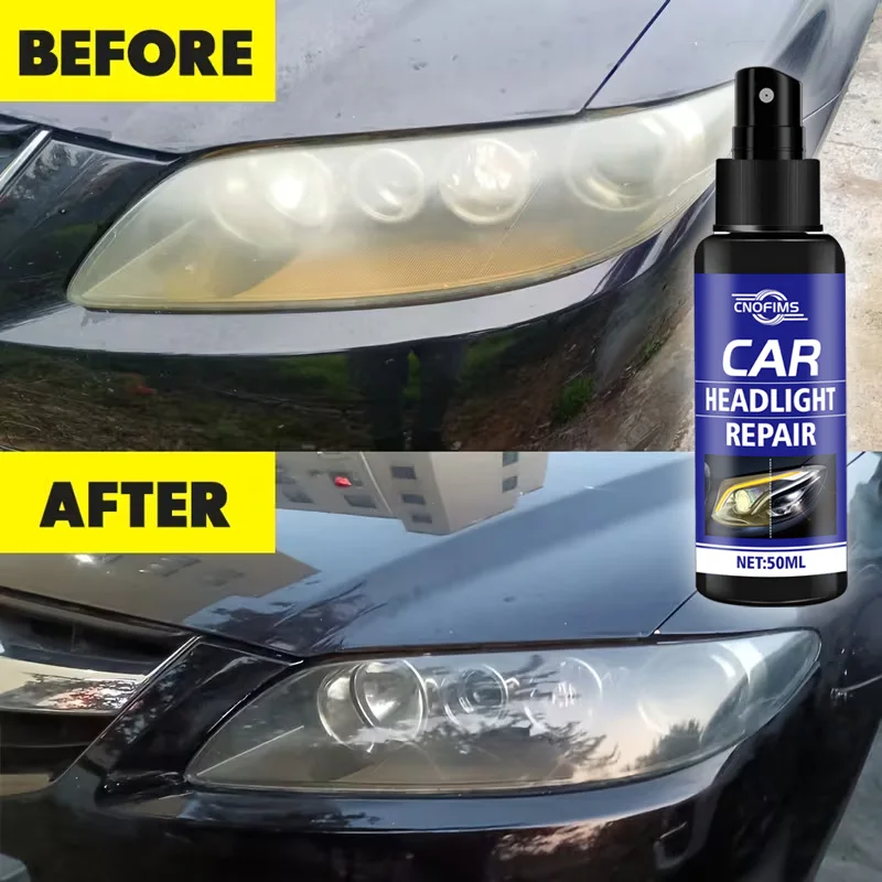 Car Headlight Kit: PE Crystal Coating for Scratch Repair & Anti-Yellowing UV Protection