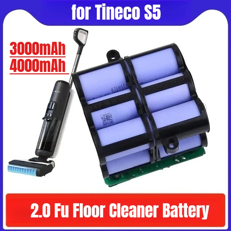 

3000/4000mAh NEW for Tineco S5 2.0 Fu Floor Cleaner Battery Large Capac Battery