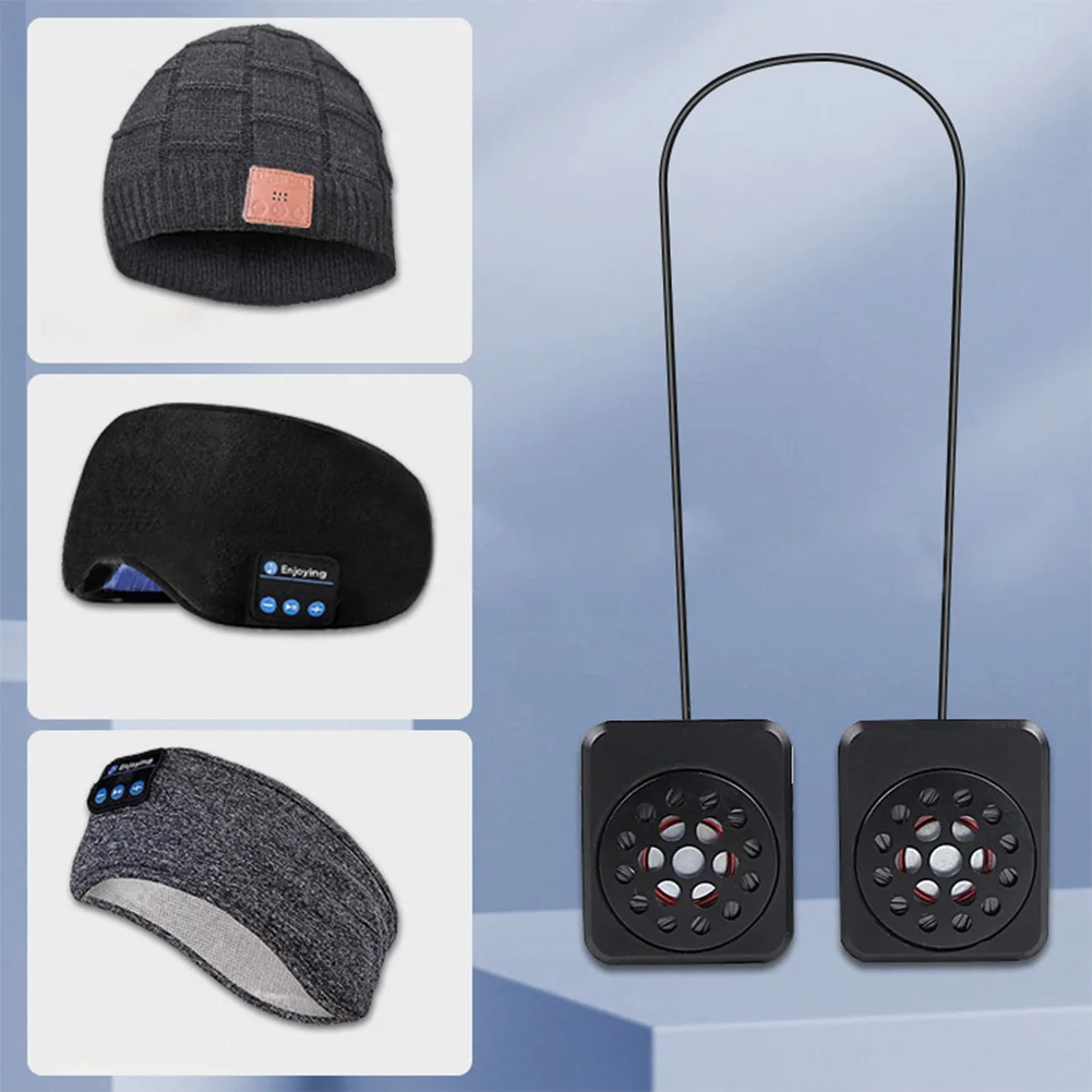 Bluetooth 5.3 Stereo Headphones Hat Module for Knitted Music Hat and Bluetooth Eye Mask with Headband Rechargeable Caps Module