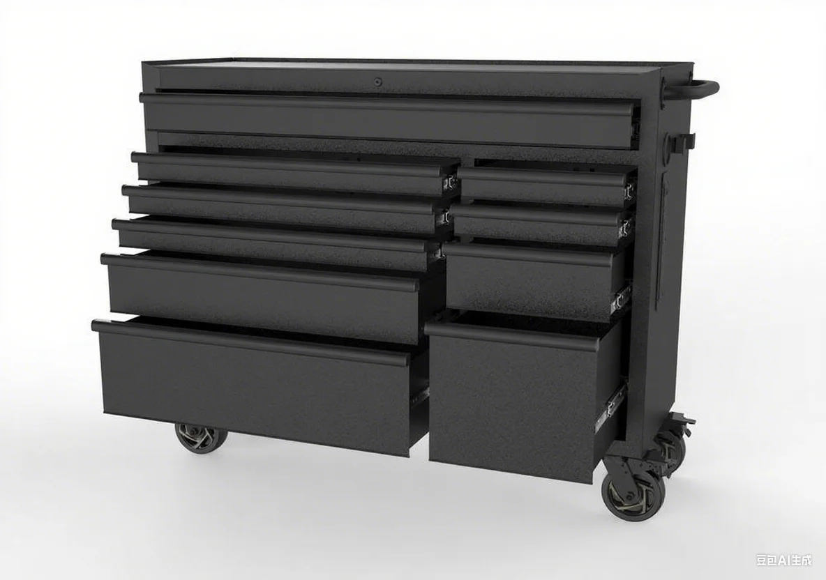 

52 X 18 Heavy Duty 10 Drawer Rolling Tool Cabinet Black