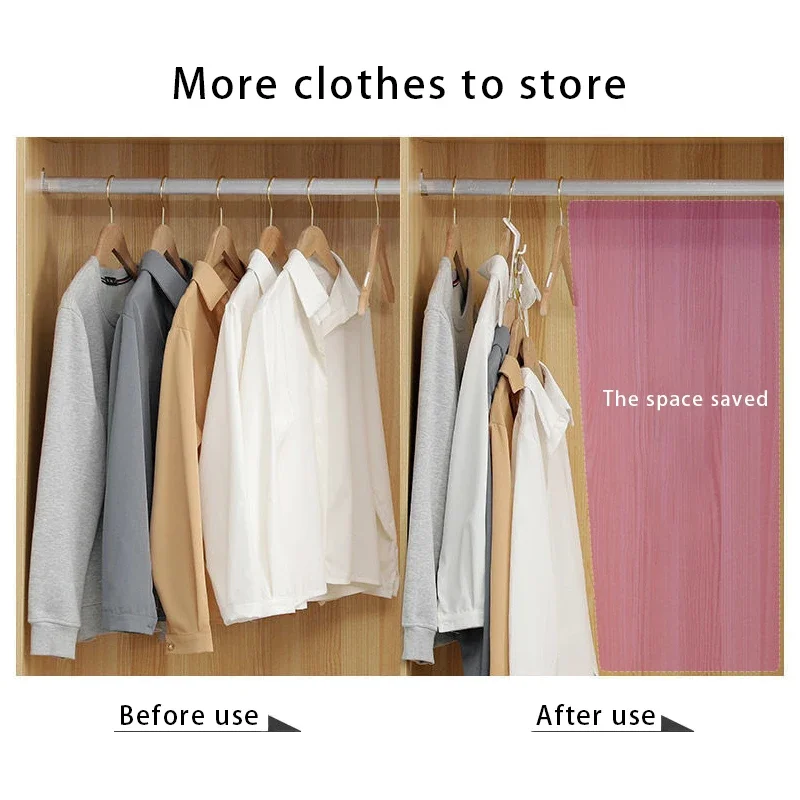 Antislip Clothes Hanger Closet Organizer Storage Rack Holder Connection Hook Home Wardrobe Space Save Clothes Hanger