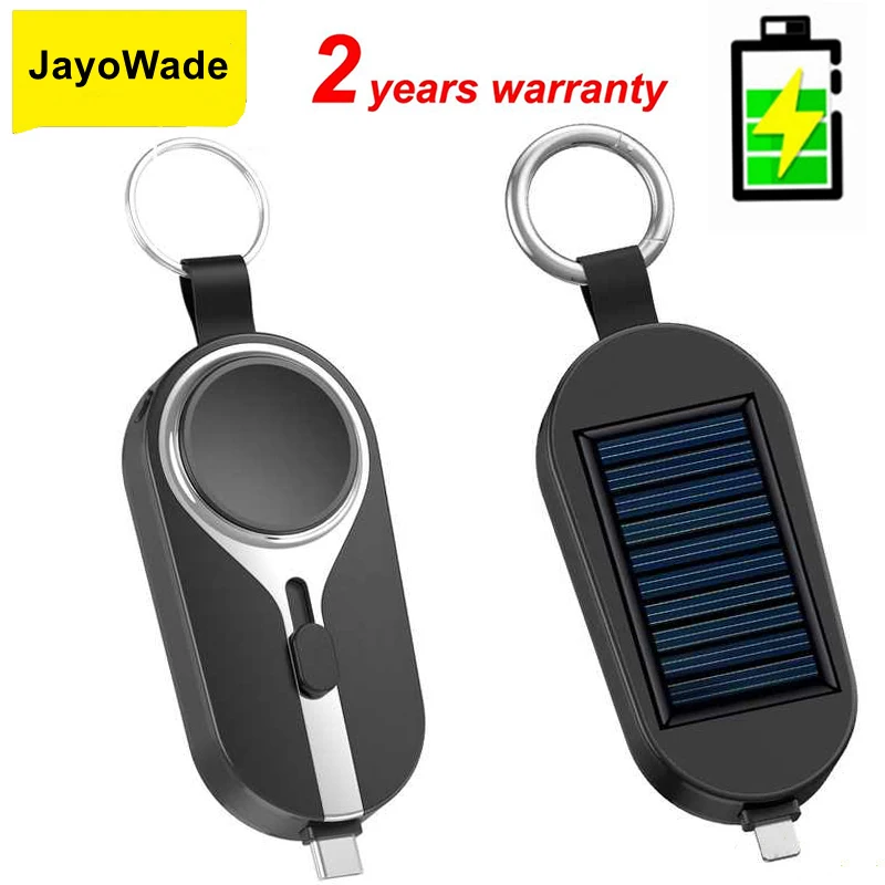 KeyChain Powerbank Portable Mini Solar Power Bank 3000mAh Smart Watch Key Chain Fast Charging for Smartphones Android PowerBank