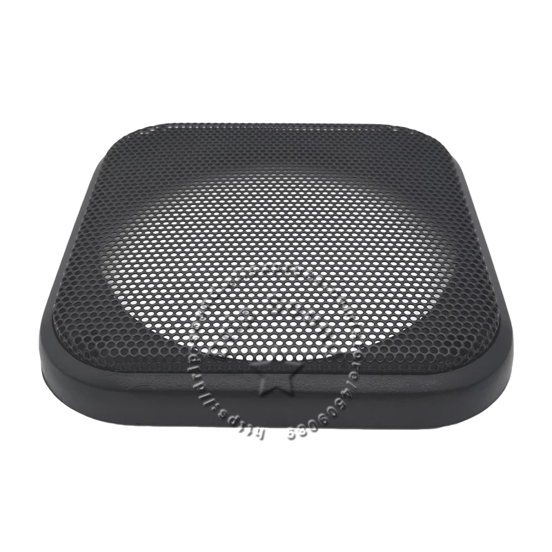 Cubierta cuadrada para parrilla de altavoz de 4 pulgadas, malla metálica circular decorativa de plástico para Audio de coche, red de protección, 108x108mm