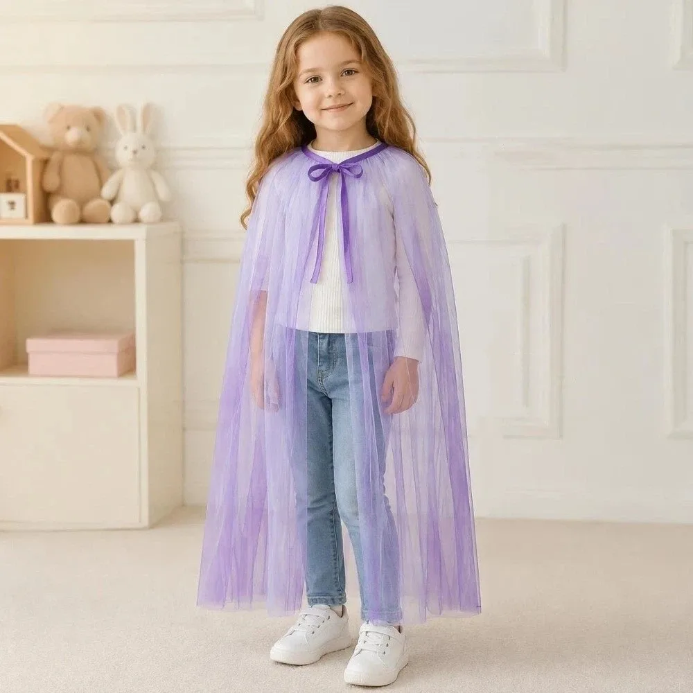 Sweet Multi Color Princess Cape Role Playing Stage Clothes Cloak Capes Children Costume Cloak Children