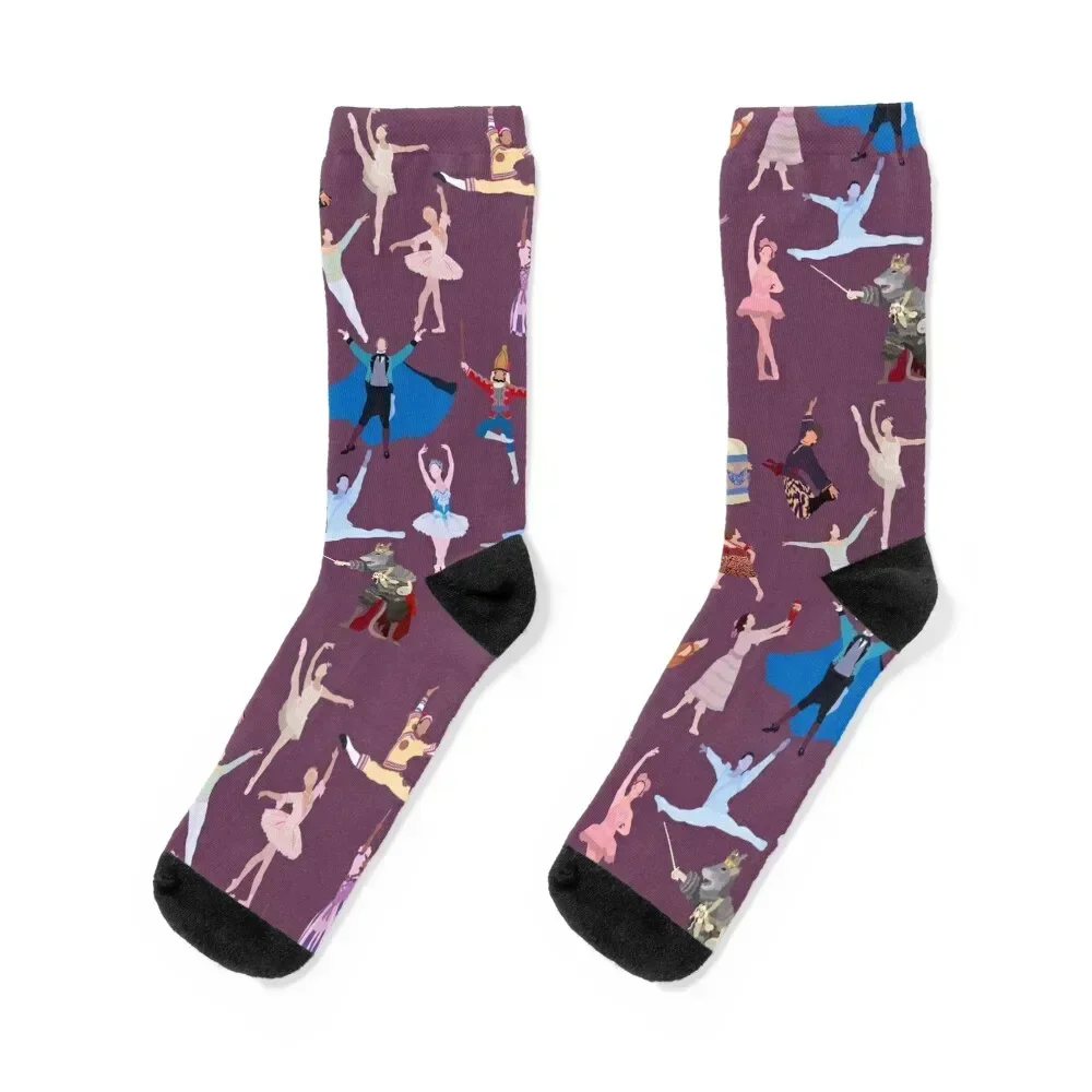 

Nutcracker Pattern Socks Non-slip basketball Sports japanese fashion Socks For Men Women's