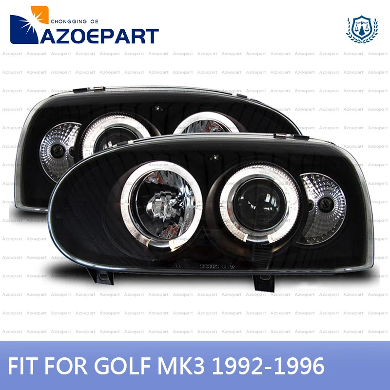 Smoked Headlight Head Light Lamp for Volkswagen VW Golf 3 Mk3 1991 1992 1993 1994 1995 1996 1997