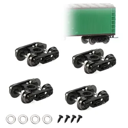 Evemodel 4pcs N Scale 1:160 Roller Bearing Truck withDC Metal Wheelset HP30150 4-Springs Bogies