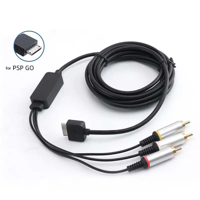 PSP go (PSP-N1000PB)＋(PSP go用) AVケーブル AV Cable for PSP GO Console RCA Cord Stereo Cable for PlayStation