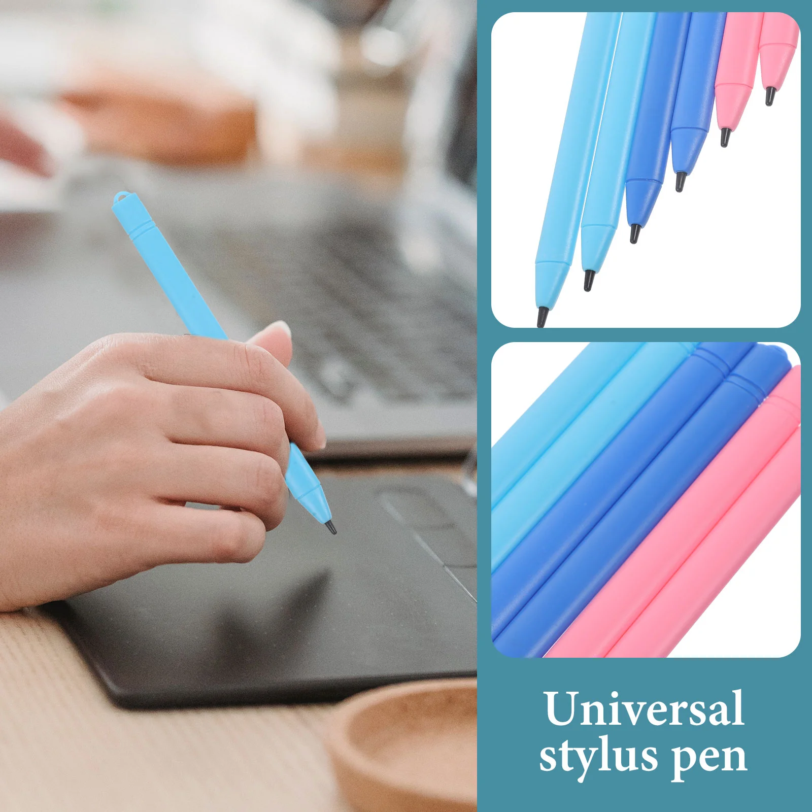 6 Pcs Personal Pen 6pcs Universal Stylus Tablet Flat Doodle Board Lcd Conductive Rubber for Touch Screens