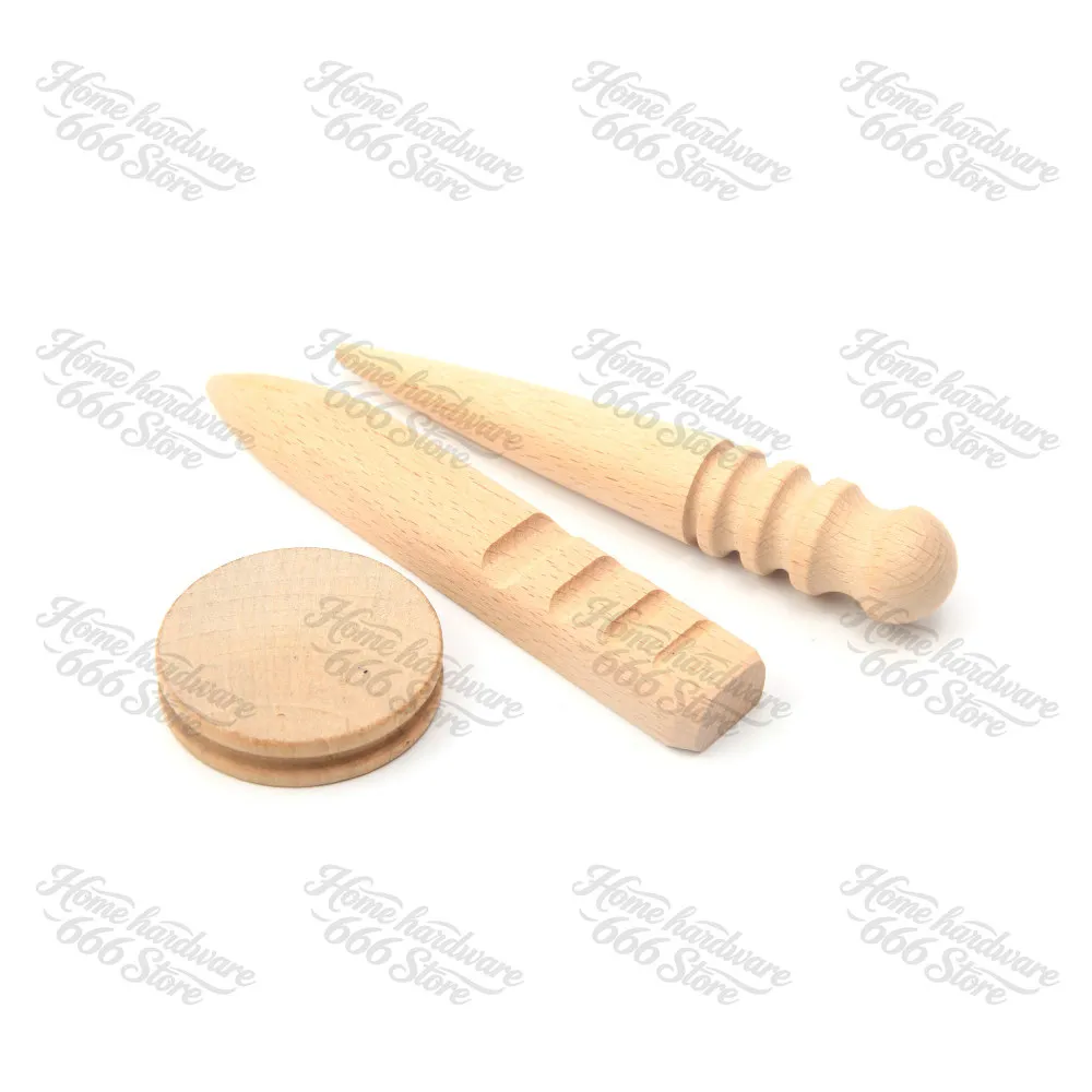 Leather Edge Sanding Wood, Polishing Sanding Stick, Leather Edge Banding Sanding Tool, Beech Material Trimming Leather DIY