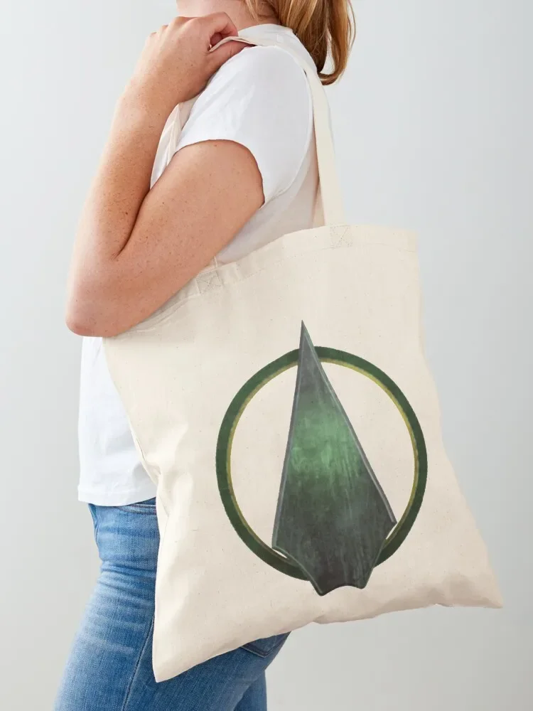 Green Arrow symbol Tote Bag Beach bag shopper bag women canvas