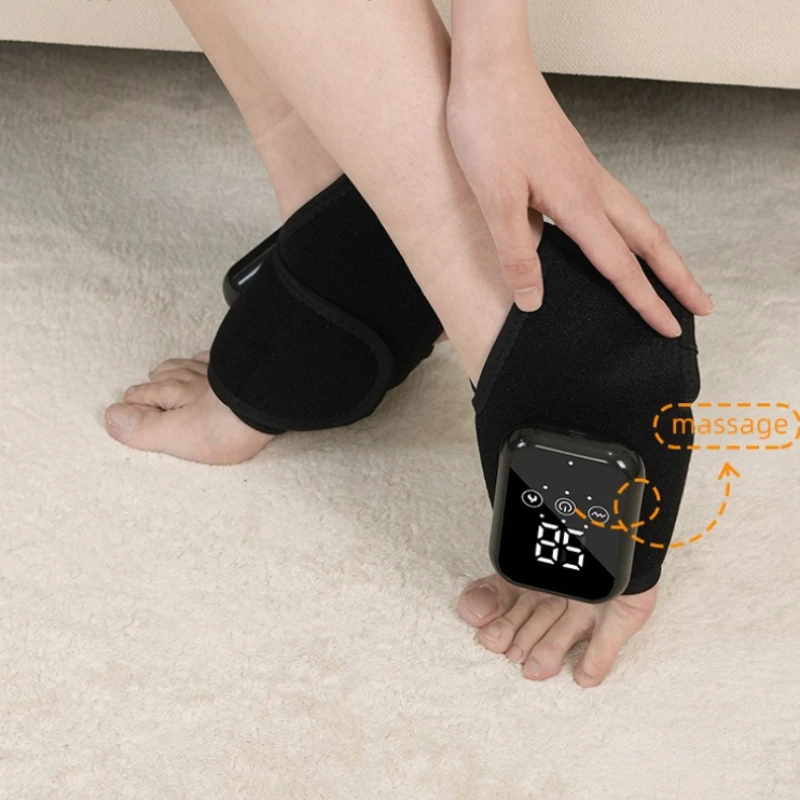 3-Temp Heating Vibration Ankle Massager, Electric Foot Therapy Device for Joint Relief, Long Standby Durable Long-Lasting