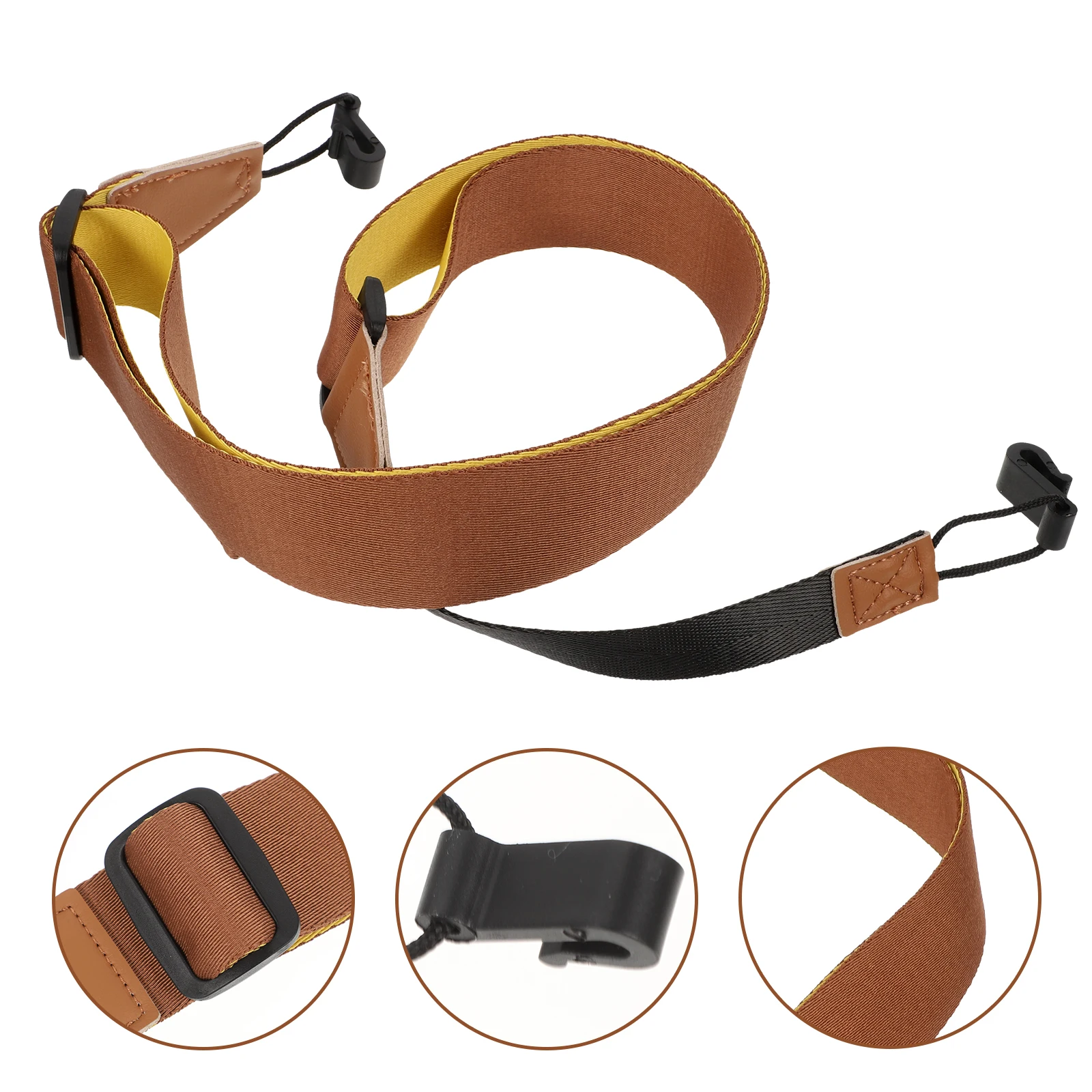 

Oxford Cloth Ukulele Strap Belt Durable Adjustable Guitar Shoulder Belt No Punching Universal Instrument Accessory Hook