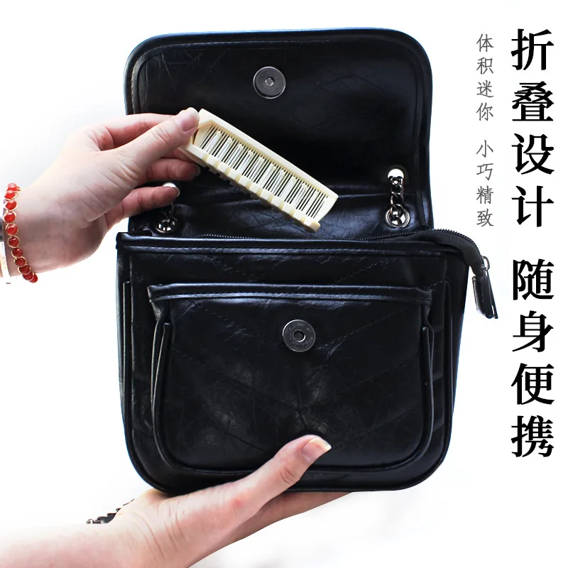 High Quality Plastic Folding Comb Down Hair Hair Styling Comb Dense Teeth Travel Compact Portable Hairdressing Comb