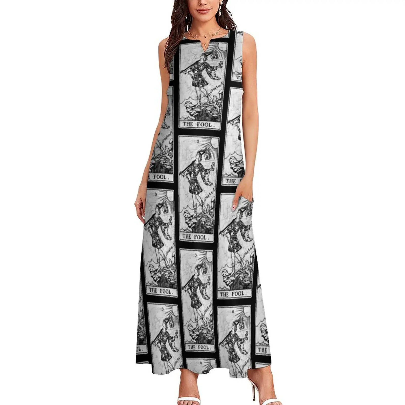 The Fool Tarot Card - Major Arcana - fortune telling - occult Long Dress women's fashion dresses dresses ladies 2025 summer