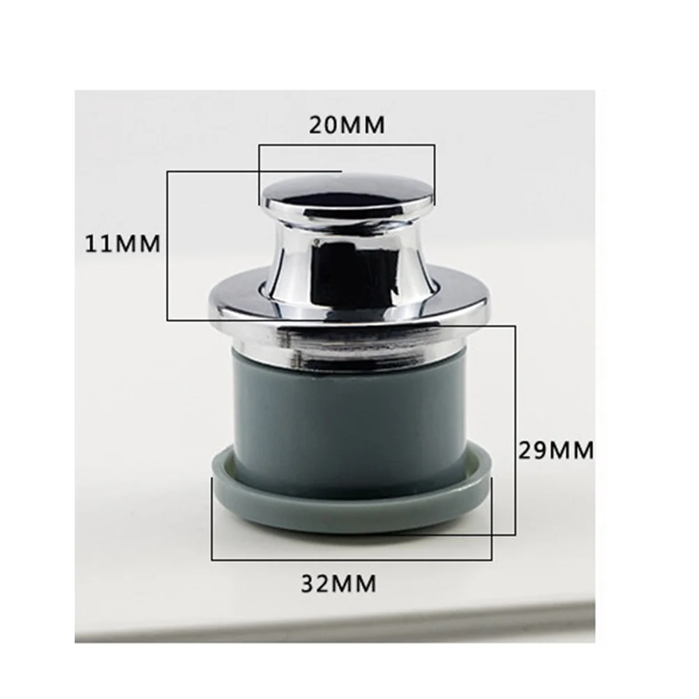 

28Mm Zinc Alloy Spring Pull Handle Hidden Telescopic Cabinet Knob For Drawer Door Furniture Modern Smooth Touch Invisible Handle