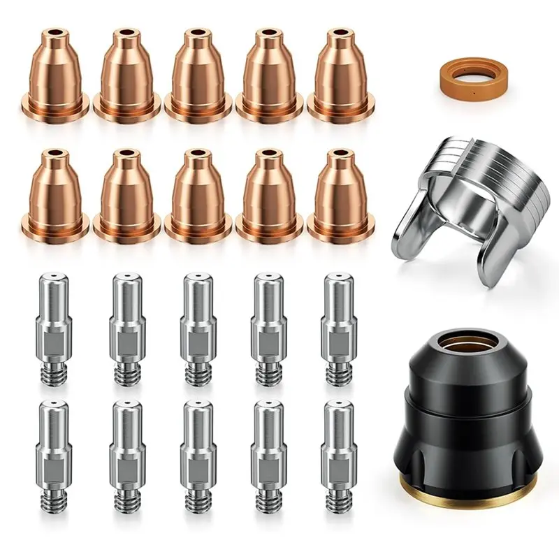 

ABBN-IPT60 Plasma Gouging Nozzle Consumables For Plasma Cutter Compatible With CUT60 NON- & CUT55 MP 23 Pcs