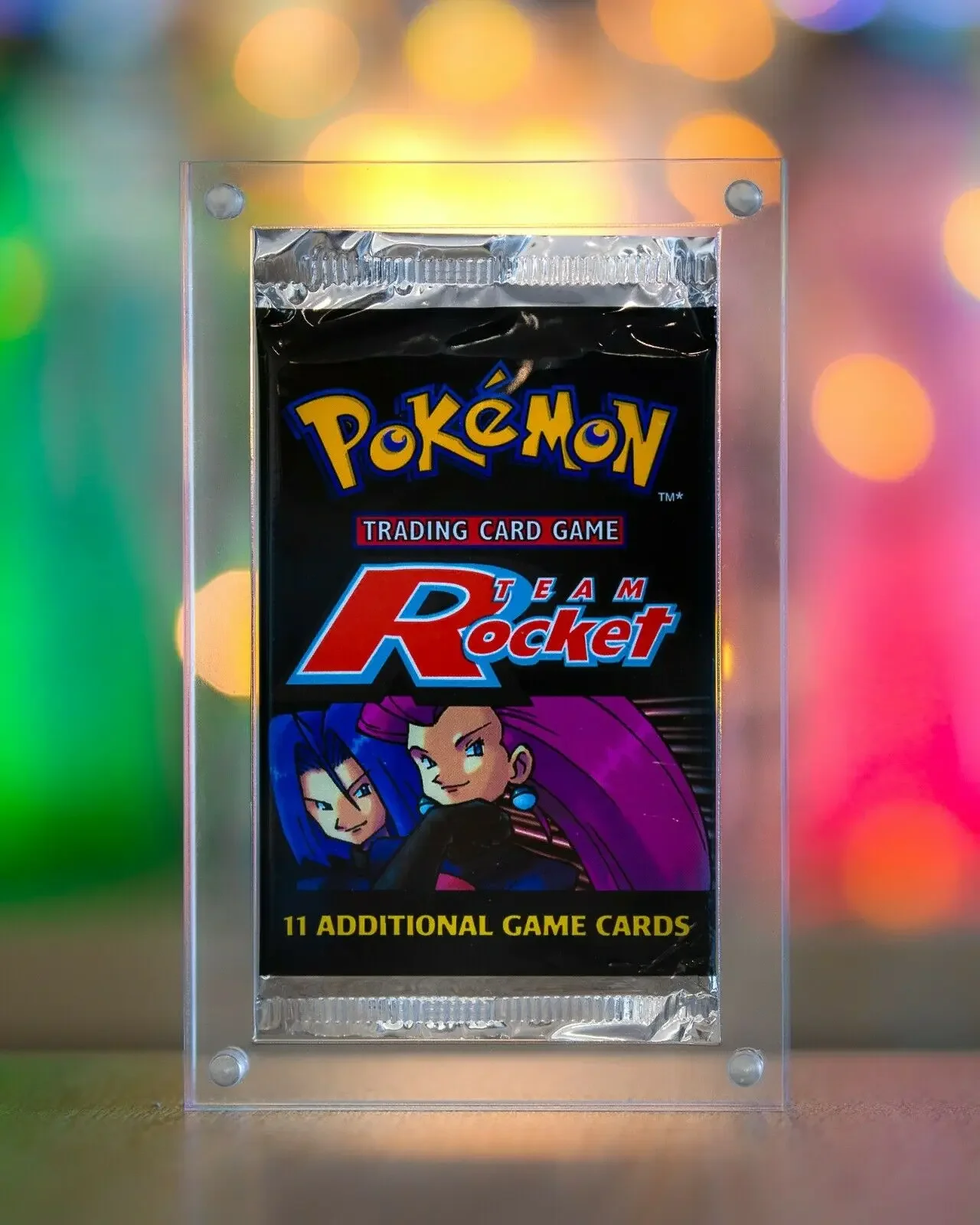 صندوق تخزين حزم بطاقات مغناطيسية من الأكريليك الشفاف، علبة عرض مغناطيسية واحدة معززة للإطار لحزمة بطاقات البوكيمون #2