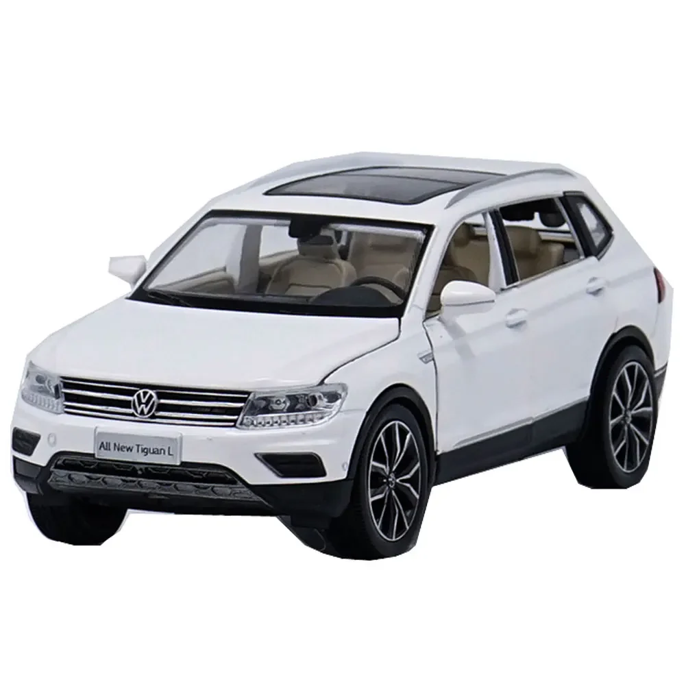 1:32 alloy pull back car toy, high imitation for Tiguan L, door opening music & live & toy car, wholesale