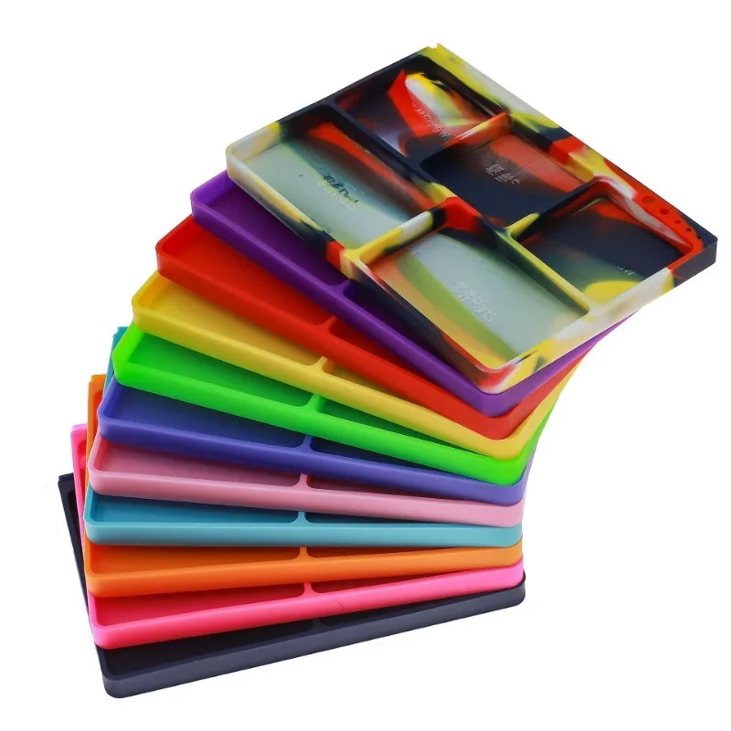 Bandeja de piezas de silicona y soporte para herramientas, organizador antideslizante para herrajes de coche/camión RC, accesorios pequeños