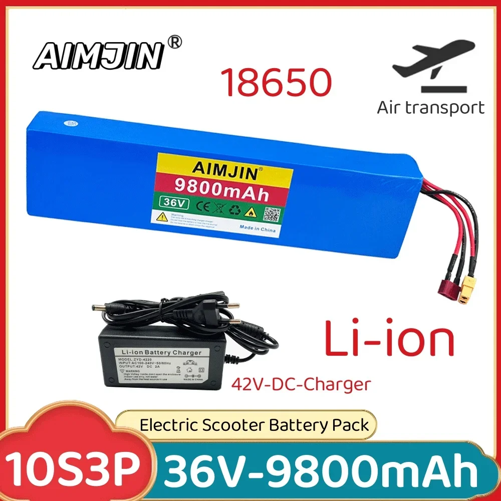 

10S3P 18650 36V 9800mAh Suitable XT60+TPort For Joyor Y1 X1 F3 A3 Electric Scooter Battery