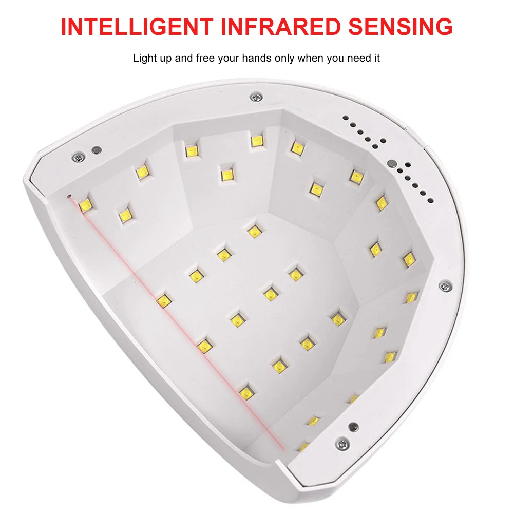48W 4-Gear توقيت الأشعة فوق البنفسجية LED مصباح مانيكير العلاج بالضوء أضواء مجفف طلاء الأظافر #3