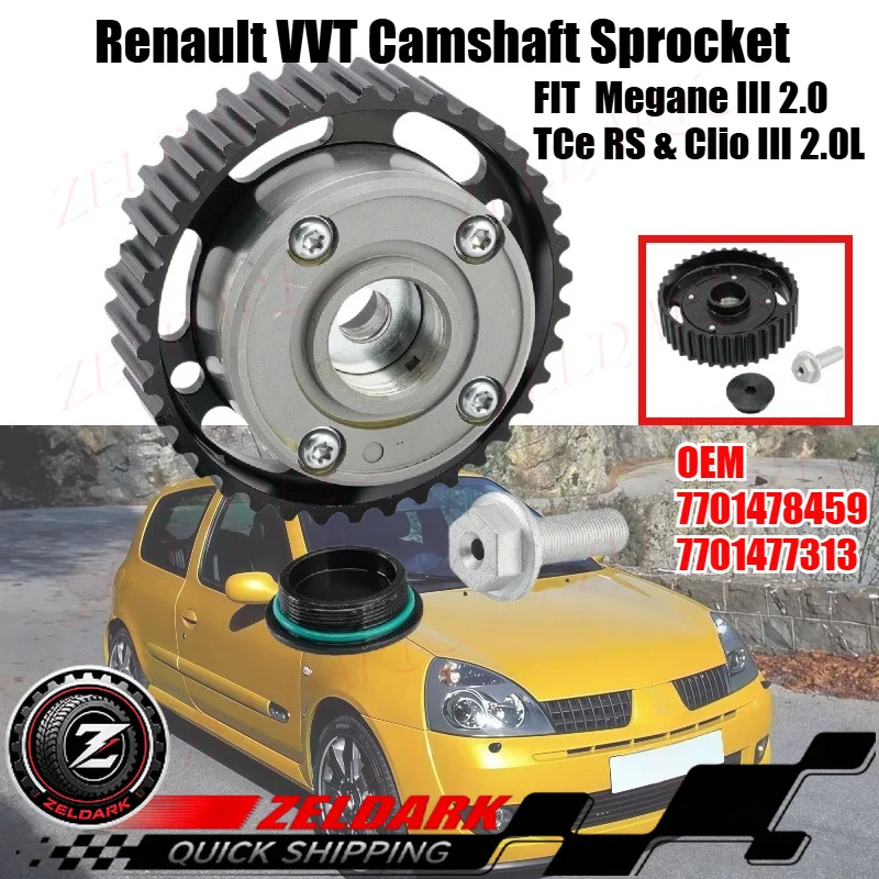 OEM 7701478459 7701477313 for Renault VVT Camshaft Sprocket for Megane III 2.0 TCe RS & Clio III 2.0L
