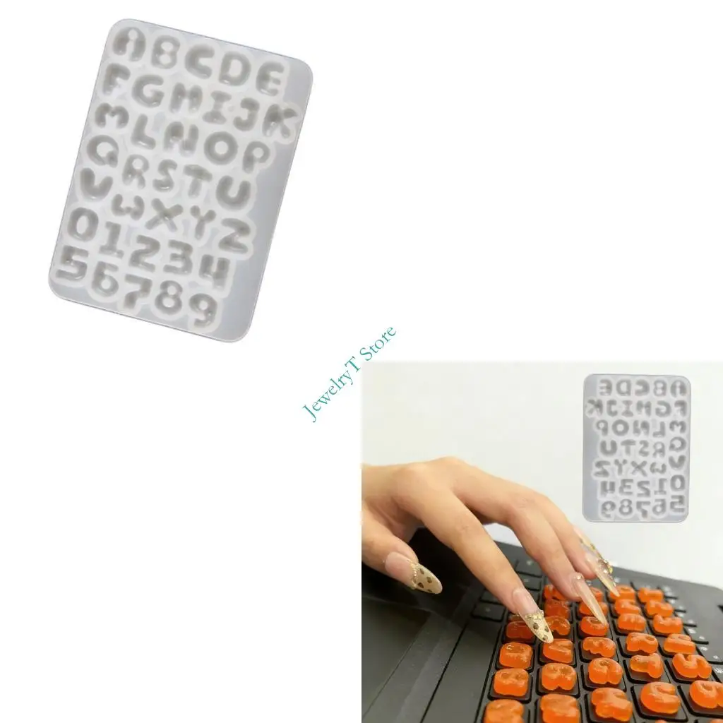Reusable Silicone Mold Letter Crafting Moulds Pendant Molds for Crafting