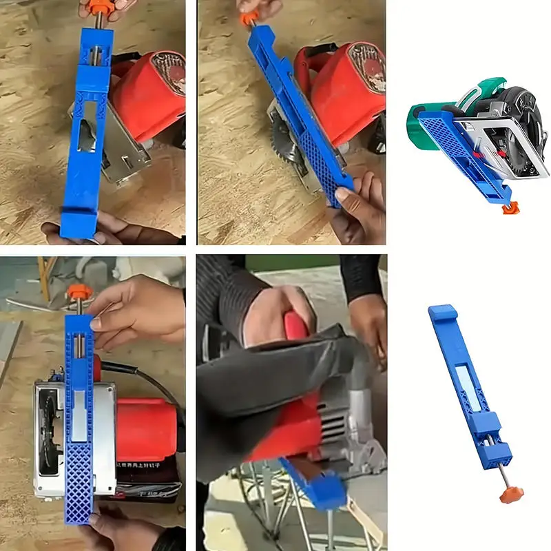 High-quality Adjustable Cutting Machine Base Guide Rail ABS Circular Saw Milling Positioning Clamps Lock The Cutter Base