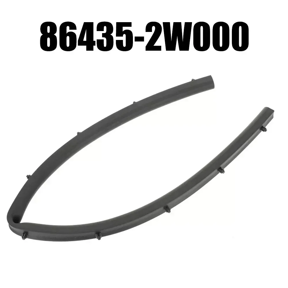 1pc Hood Weather Strip Seal For Hyundai For Santa Fe Sport/XL 2013-2019 86435-2W000 ABS Black Easy Installation Engine Parts