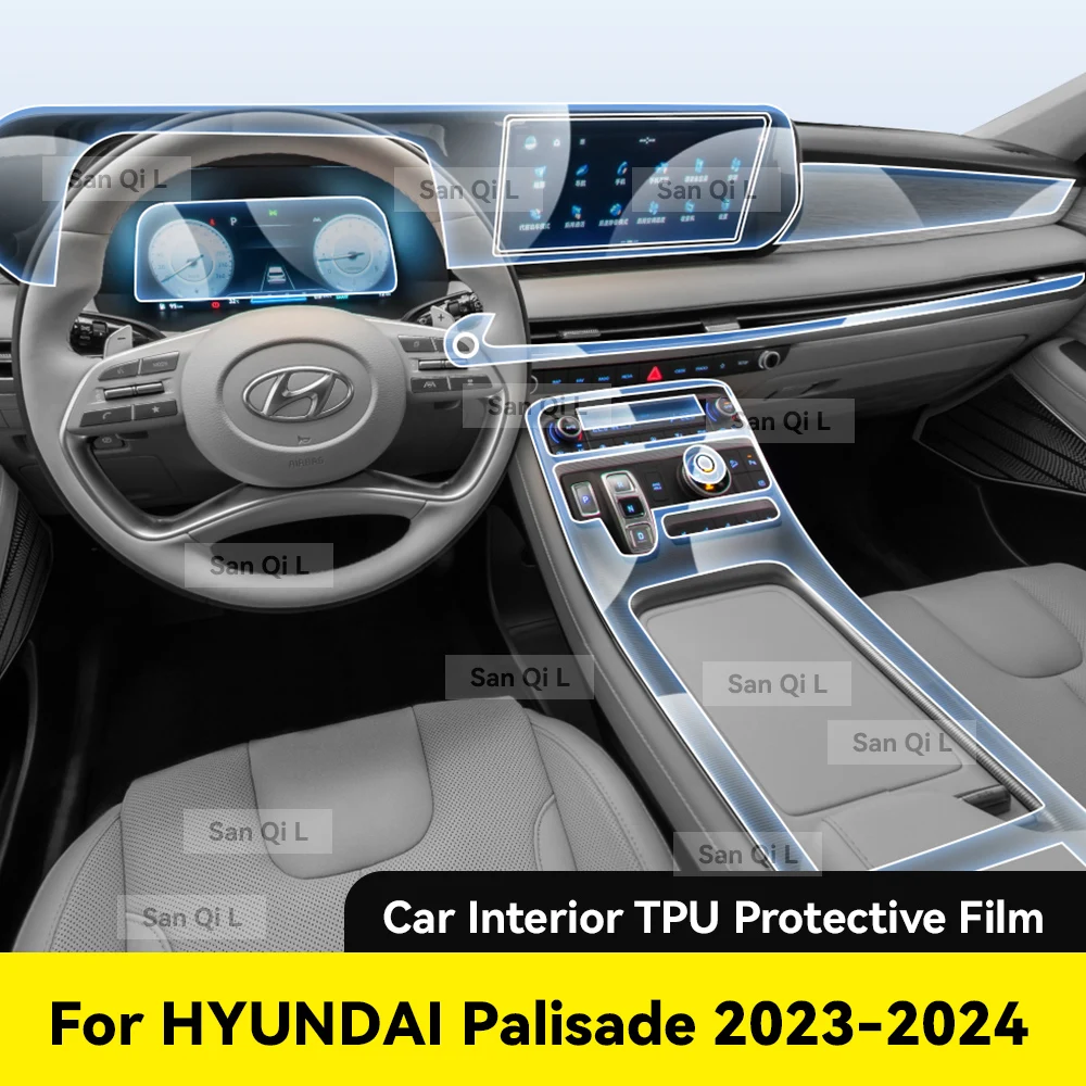 

Interior TPU For HYUNDAI PALISADE 2023 2024 Protective Film Cover Anti-Scratch Navigation Screen Automotive Film Accessories