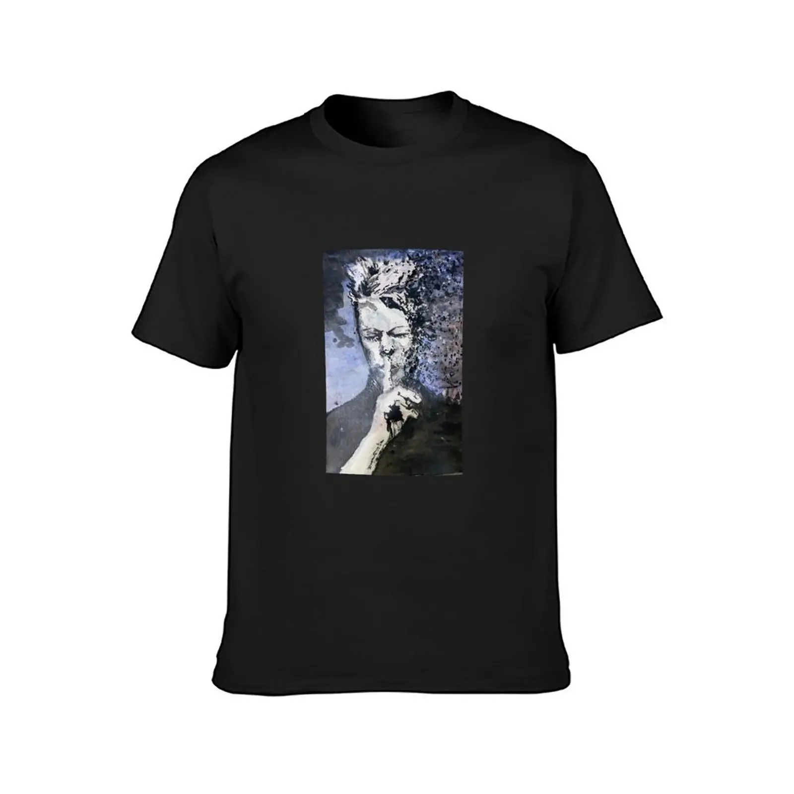 Bowie The Starman T-Shirt vintage clothes customs tops heavy weight t shirts for men