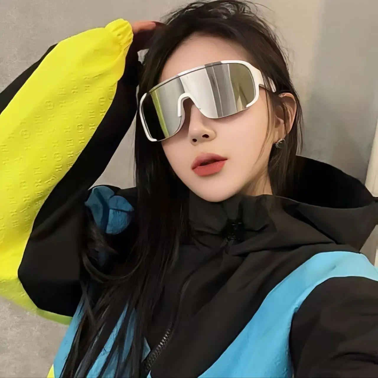 

New Y2K Style Cycling Sunglasses Windproof Glasses for Men Women Retro-Reflective Sheeting Lens Road Riding Sport Glasses