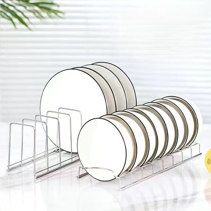 Household Kitchen Stainless Steel Bowl And Dish Drain Storage Rack, Kitchen Cabinet Drain Bowl Rack, Bowl And Dish Storage Rack image 3