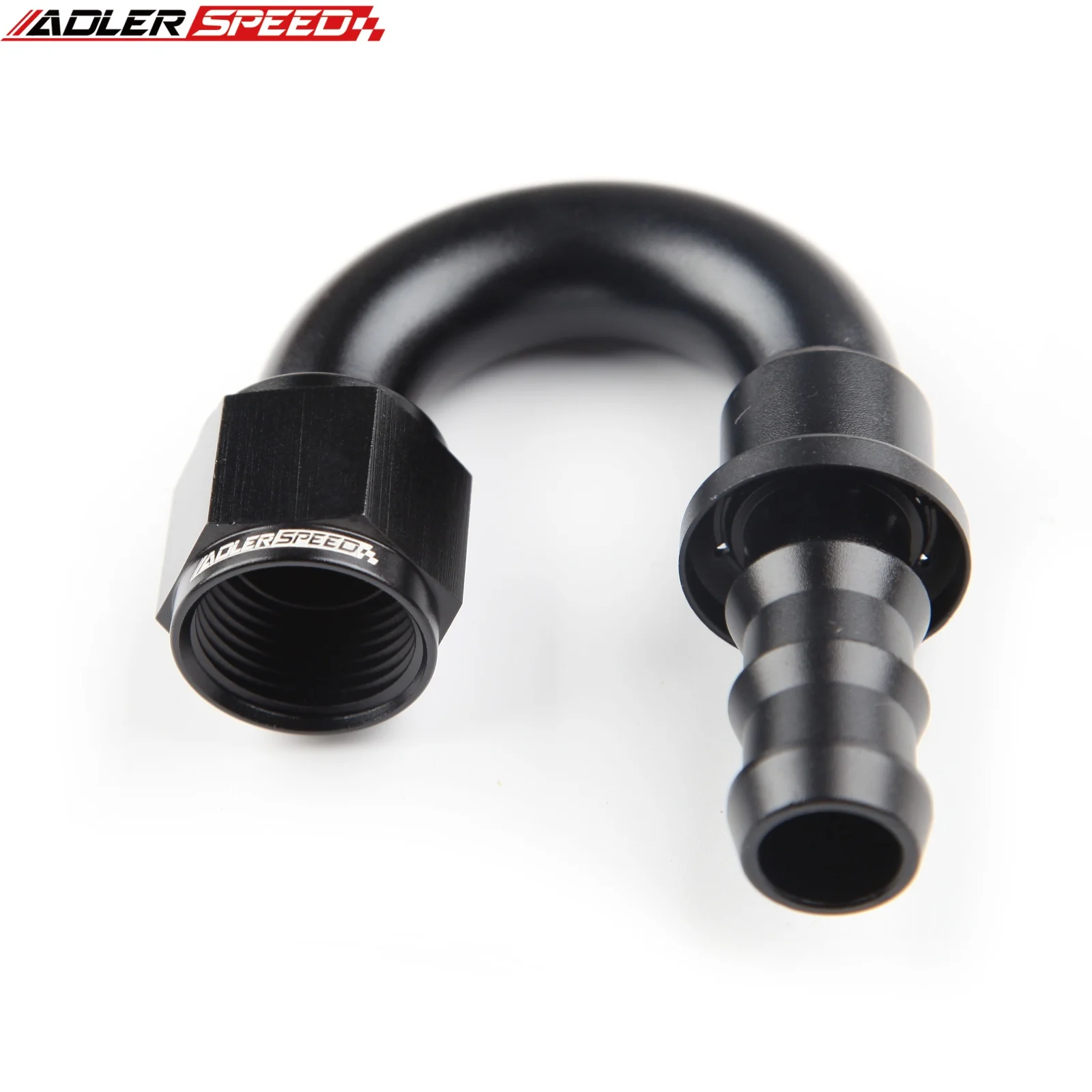 1pcs AN4 AN6 AN8 AN10 AN12 AN16 Push-on Hose End Fittings Fuel Oil Cooler Hose Fitting 180 Degree Reusable Connection Adapter